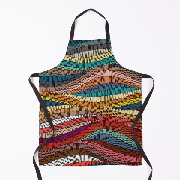Item preview, embroidered pattern Wavy bohemian Patchwork designed and sold by yellowideas.