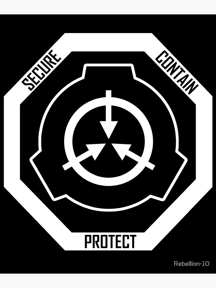 Disover SCP Foundation: Secure, Contain, Protect Symbol Crest Premium Matte Vertical Poster