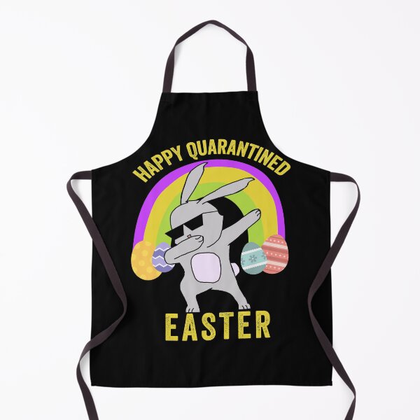 Item preview, Quarantined Dabbing Easter Bunny with Glasses and Easter Colorful Eggs Lockdown Easter 2021 designed and sold by hyggekrog.