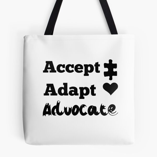 Aperçu de l'œuvre Accepter Adapt Advocate créée et vendue par funnyasma.