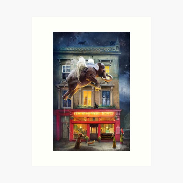 Item preview, "The Elephant House" designed and sold by Matylda Konecka Illustrations.