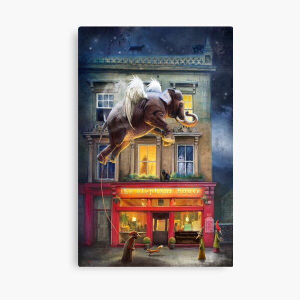"The Elephant House" Canvas Print
