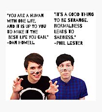 Dan und Phil Zitate Fotodruck