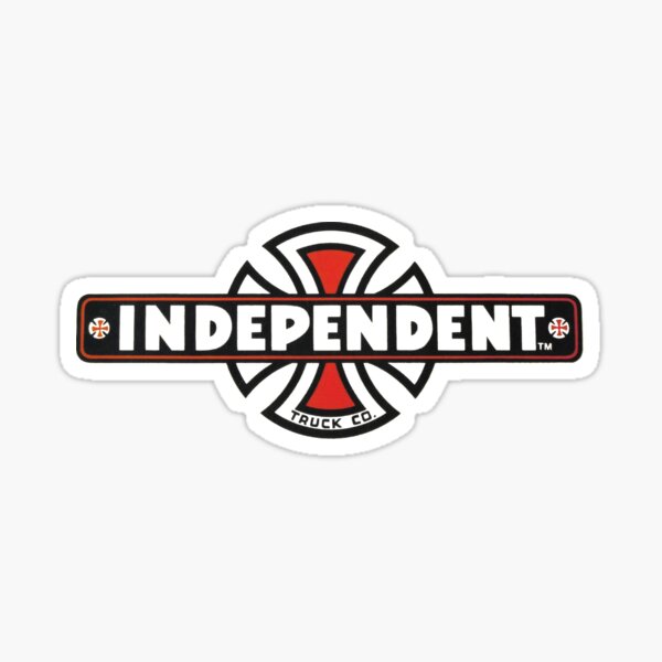 Independent, retro skateboard t shirt design  Sticker