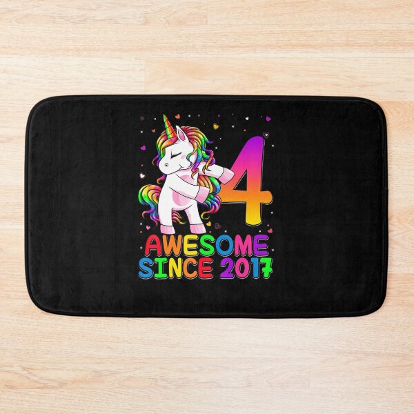 Item preview, 4 Years Old Unicorn Flossing 4Th Birthday Girl Unicorn Party designed and sold by heocaca.