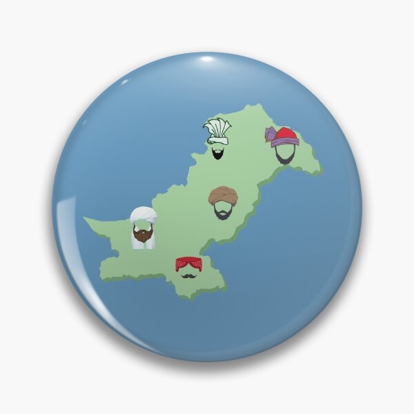 Item preview, Pakistani Map with Provincial Communities Shown designed and sold by WIO Whatever Is ON.