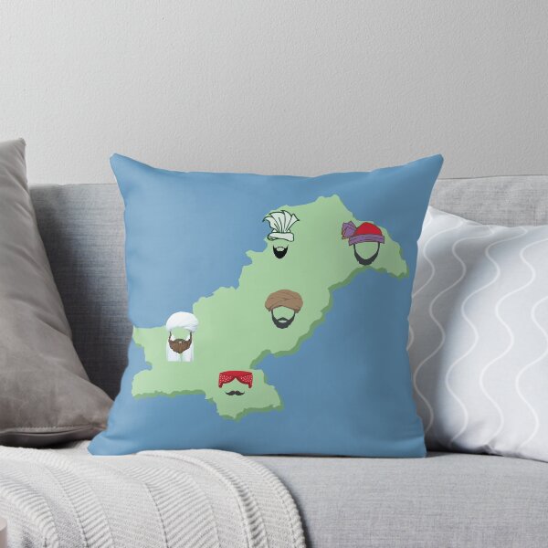 Item preview, Pakistani Map with Provincial Communities Shown designed and sold by WIO Whatever Is ON.