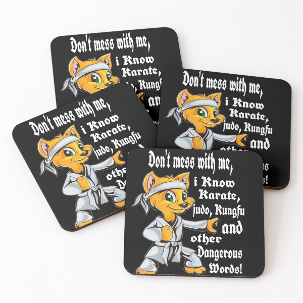 Item preview, Don't mess with me, I know karate # kungfu cat designed and sold by Drawartista.