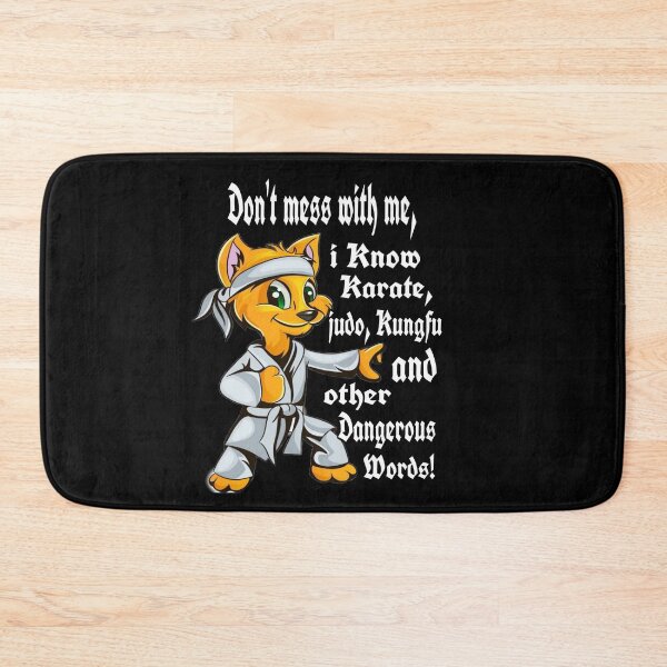 Item preview, Don't mess with me, I know karate # kungfu cat designed and sold by Drawartista.