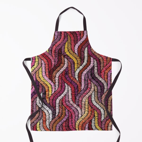 Item preview, Wavy bohemian Patchwork pattern designed and sold by yellowideas.