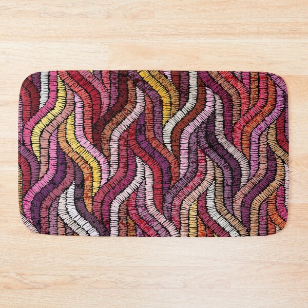 Item preview, Wavy bohemian Patchwork pattern designed and sold by yellowideas.
