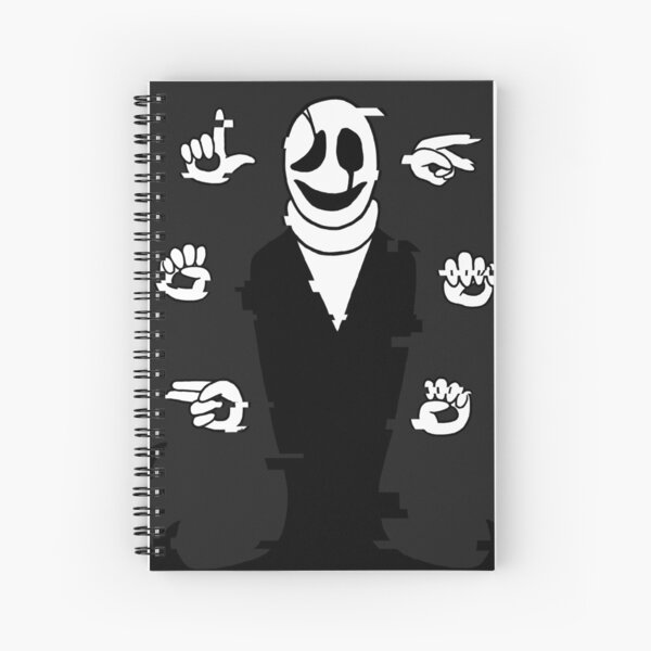 'Help me' Gaster Spiral Notebook