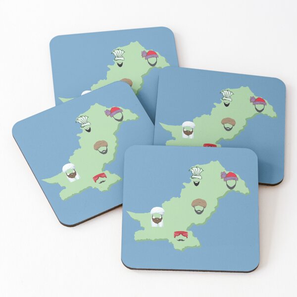Item preview, Pakistani Map with Provincial Communities Shown designed and sold by WIO Whatever Is ON.