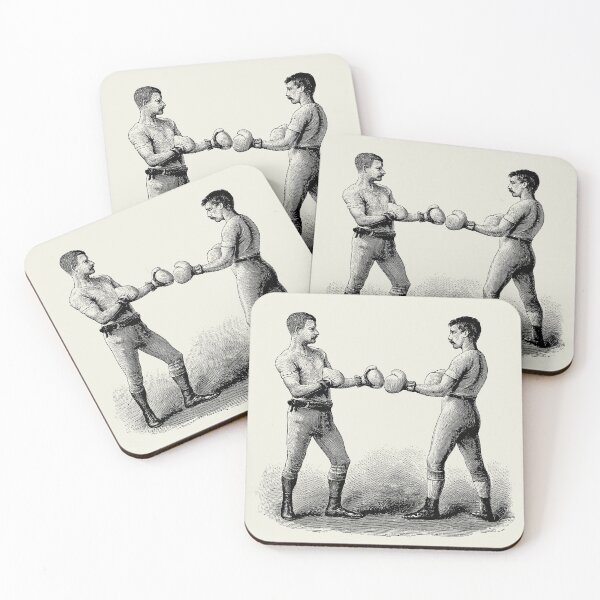 Item preview, Male Boxing, black and white designed and sold by LeAllureVintage.