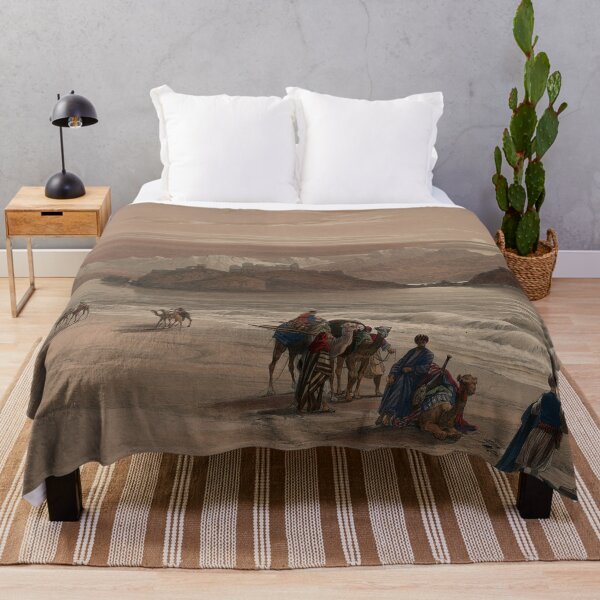 Item preview, Isle of Graia Gulf of Akabah Arabia Petraea - 1840's Illustration designed and sold by retrochoose.