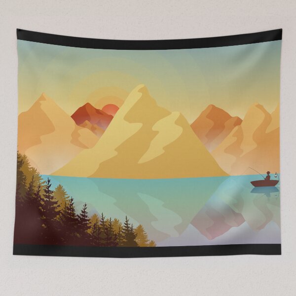 Item preview, Tranquilo lago de pesca - Amanecer designed and sold by Katuend.