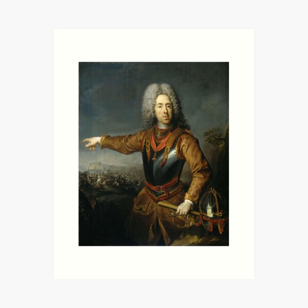 Item preview, Portrait of Eugene, Prince of Savoy, Jacob van Schuppen, 1718 designed and sold by Dutch Masterpieces.