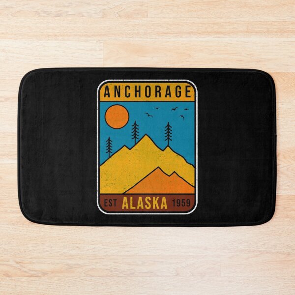 Item preview, Alaska Anchorage Mountain Vintage Retro 80s Souvenirs designed and sold by merchzy.