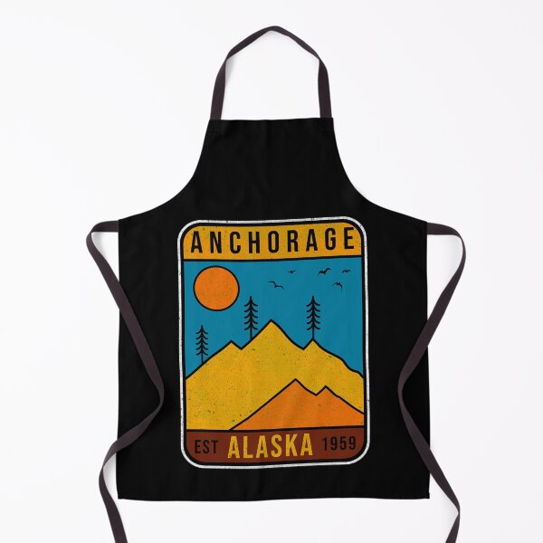 Item preview, Alaska Anchorage Mountain Vintage Retro 80s Souvenirs designed and sold by merchzy.