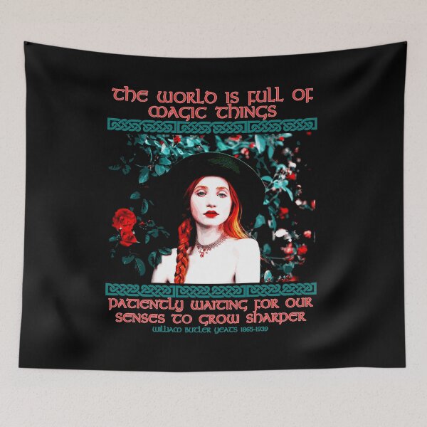 Item preview, The World is Full of Magic Things, Celtic Design, William Butler Yeats Quote, Knotwork Design, Gaelic Proverb, Celtic Gift designed and sold by Proverbial Wisdom Design.