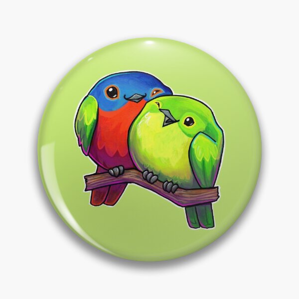 Item preview, Painted buntings designed and sold by ArtOfBianca.