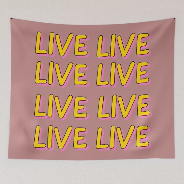 Item preview, Live -  cute pattern, beautiful colorful inspirational quote. designed and sold by Theleochick.