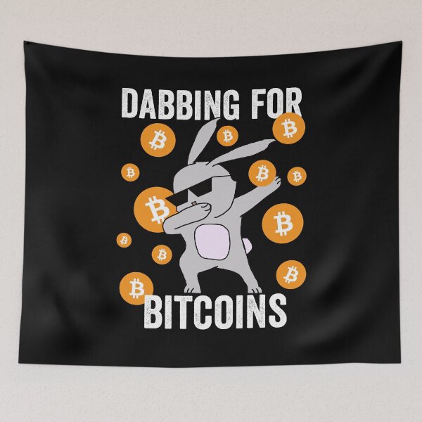Item preview, Dabbing Bad Bunny with Glasses for Bitcoins Gift for crypto investrors designed and sold by hyggekrog.