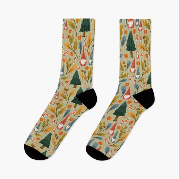 Item preview, Woodland Gnomes on Green designed and sold by RebeccaFlaherty.