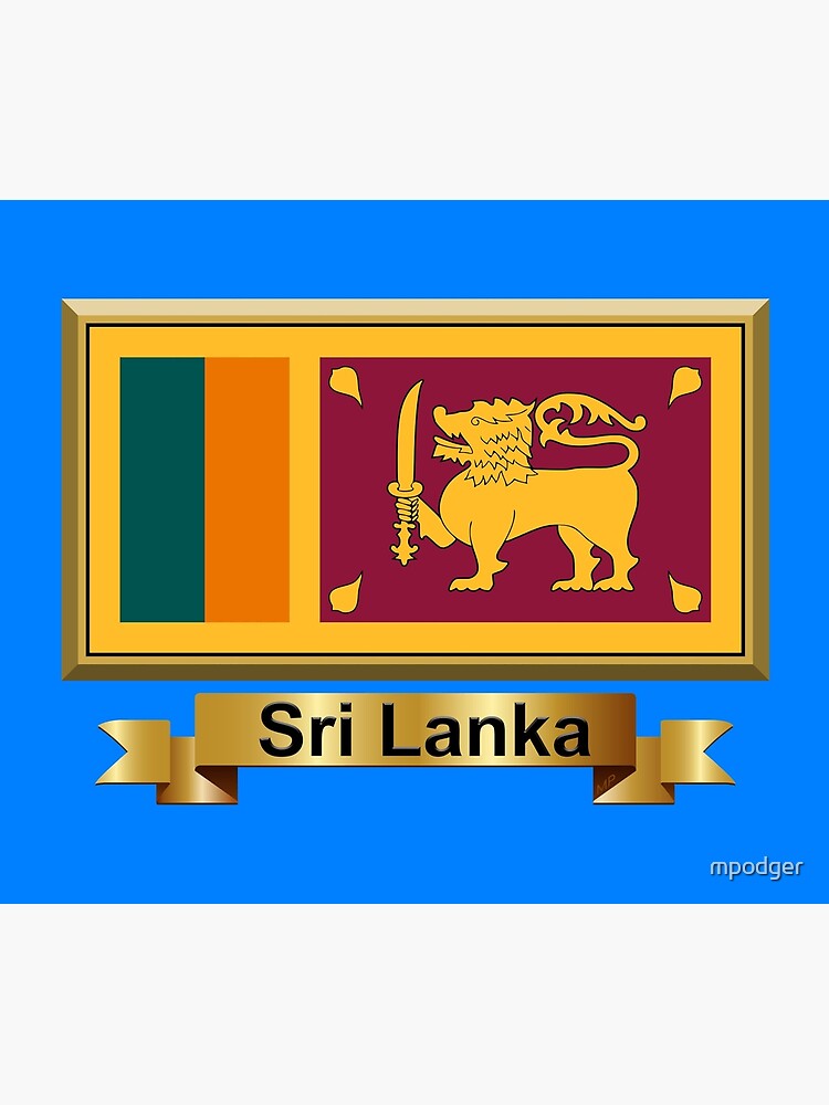 "Sri Lanka Flag Gifts, Masks, Stickers & Products" Throw Blanket by