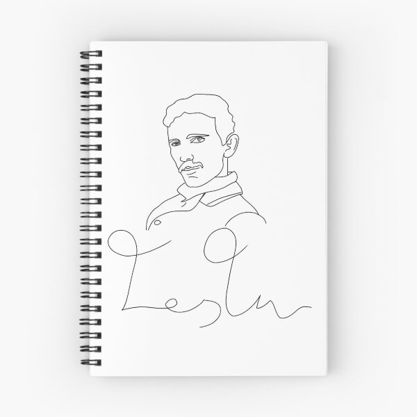 Item preview, Tesla line art portrait  designed and sold by Georgianart.