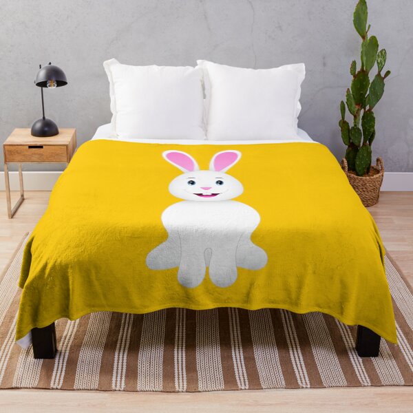 Item preview, Cute Happy White Easter Rabbit designed and sold by GraffiTimi.