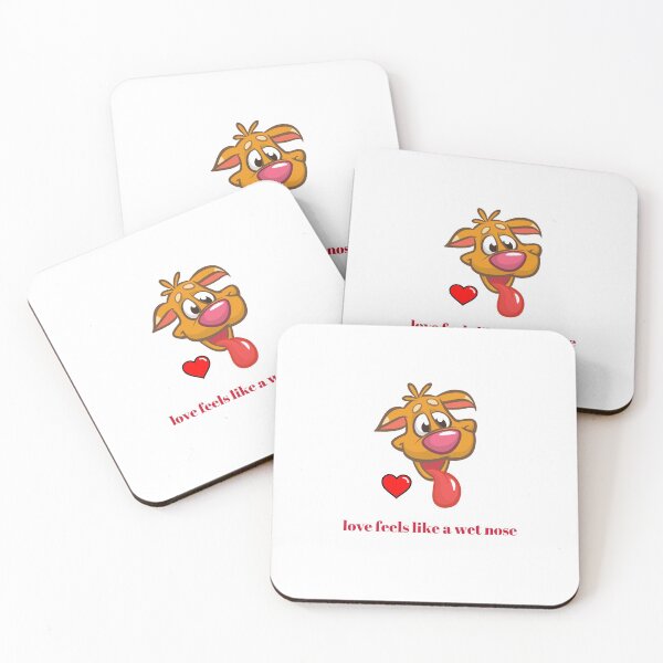 Item preview, Love Feels Like A Wet Nose, Dog Kisses designed and sold by SportyDogShop.