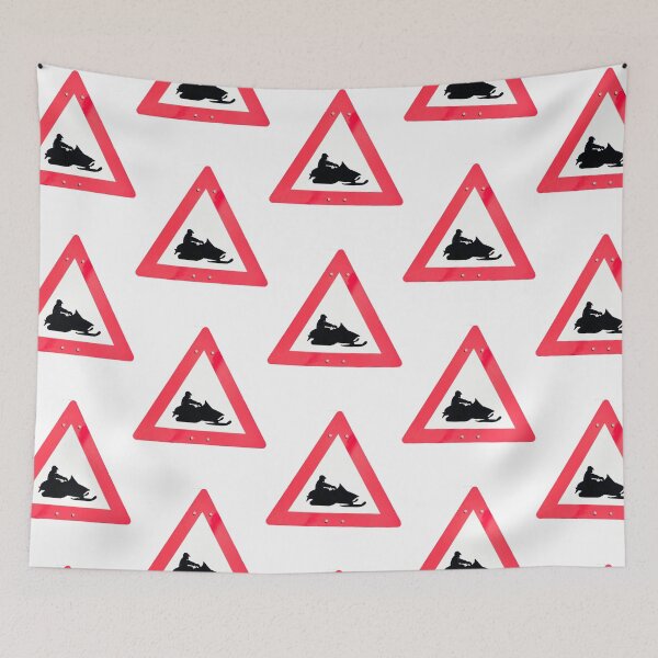 Item preview, Information sign: Warning snowmobile designed and sold by Ingo Gerlach.