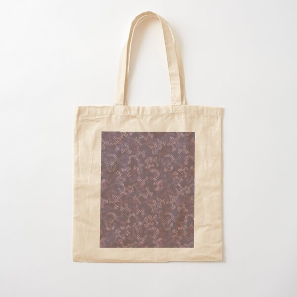 Purple Camo Pattern Cotton Tote Bag
