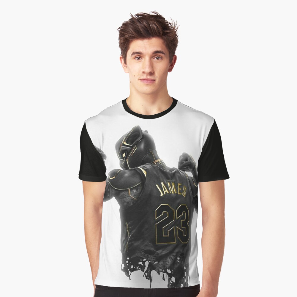 Wallpaper LeBron James Illustration T-Shirt by Planton Zeep - Pixels