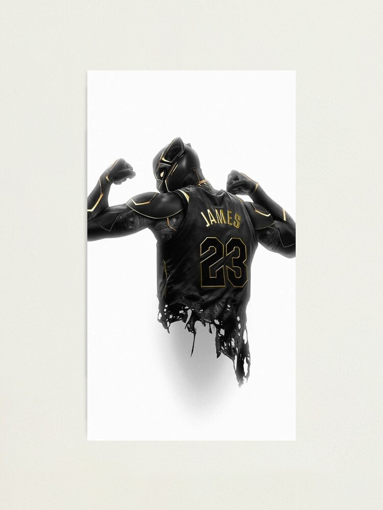 Illustration Wallpaper LeBron Photographic Print for Sale by kartinah09