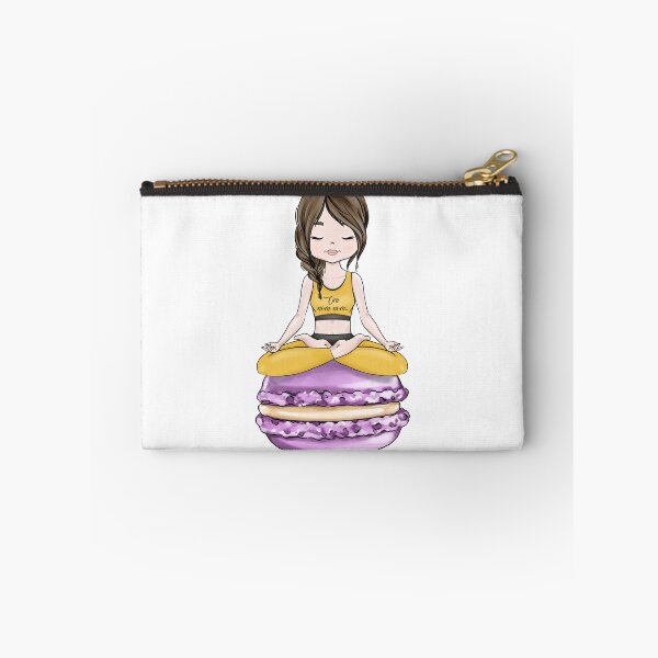 Item preview, Yoga Girls Lotus Pose Namaste Cheat Day Om Nom Nom designed and sold by CreativeBu.