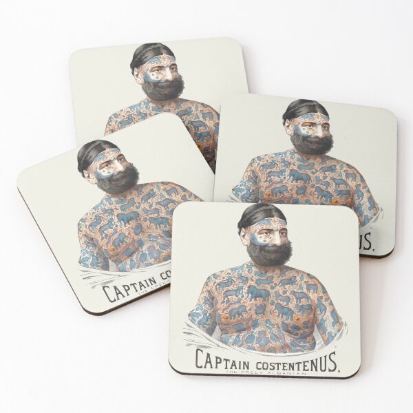 Item preview, Tattooed man old advertising designed and sold by LeAllureVintage.