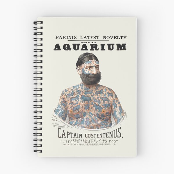 Item preview, Tattooed man old advertising designed and sold by LeAllureVintage.
