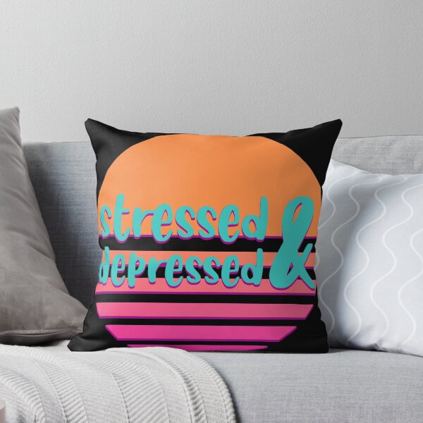 Item preview, Stressed and depressed - outrun style designed and sold by BRU Design.