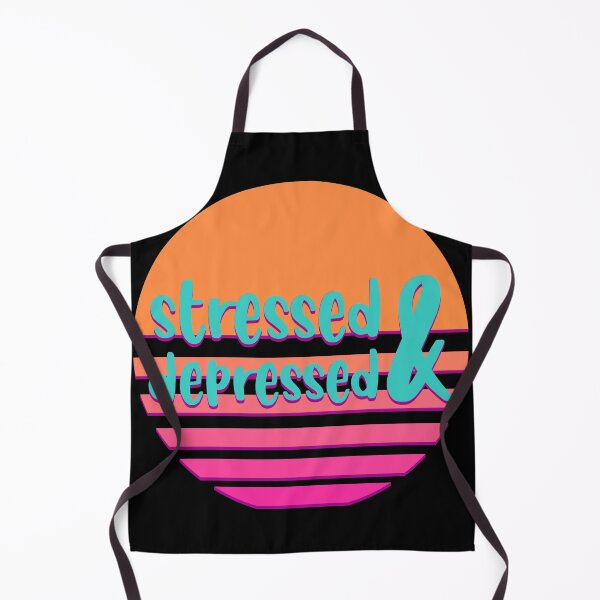 Item preview, Stressed and depressed - outrun style designed and sold by BRU Design.