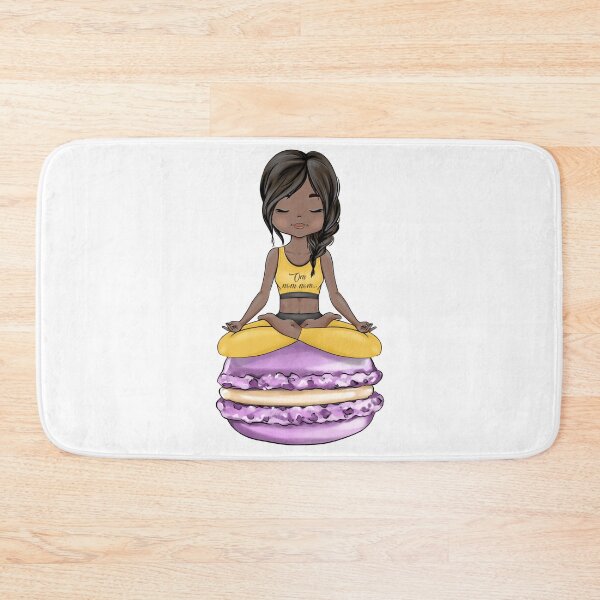 Item preview, Yoga Girls Lotus Pose Namaste Cheat Day Om Nom Nom designed and sold by CreativeBu.
