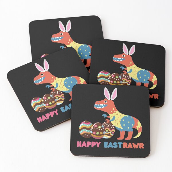 Item preview, Happy Eastrawr Funny Easter Bunny Dinosaur tRex Aztec Abstract designed and sold by ecdato.