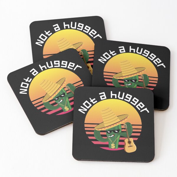 Item preview, Not a hugger funny vintage cactus sarcastic retro saguaro cactus sunset designed and sold by NikitaAg.