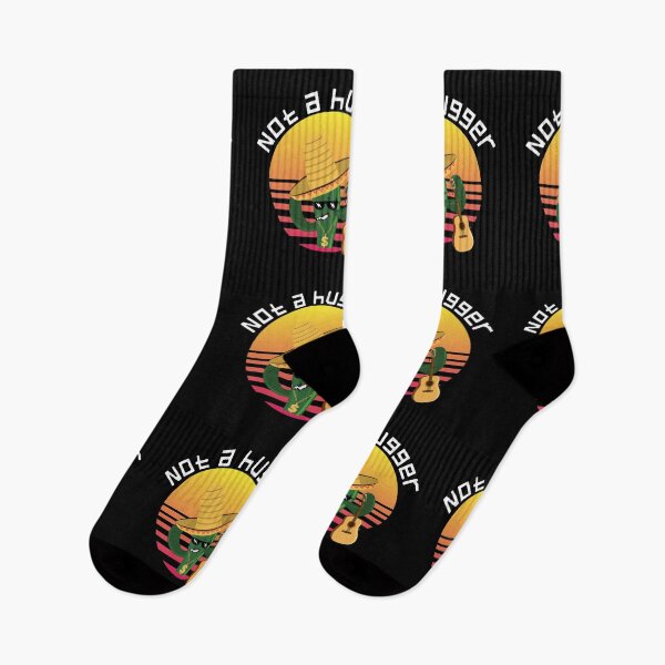 Item preview, Not a hugger funny vintage cactus sarcastic retro saguaro cactus sunset designed and sold by NikitaAg.