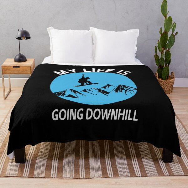 Item preview,  My Life Is Going Downhill Snowboarding Cool Pun Funny designed and sold by sillyquestions.
