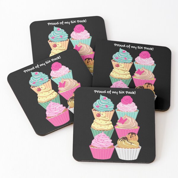 Item preview, Proud of my six pack. Cup cakes six pack. designed and sold by JellyBeenzz.