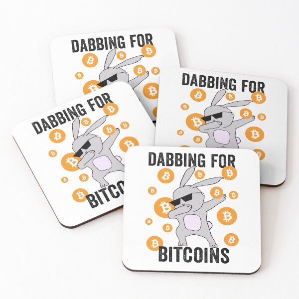 Item preview, Dabbing Bad Bunny with Glasses for Bitcoins Gift for crypto investrors designed and sold by hyggekrog.