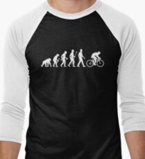 Evolution Of Man Cycling Men's Baseball ¾ T-Shirt