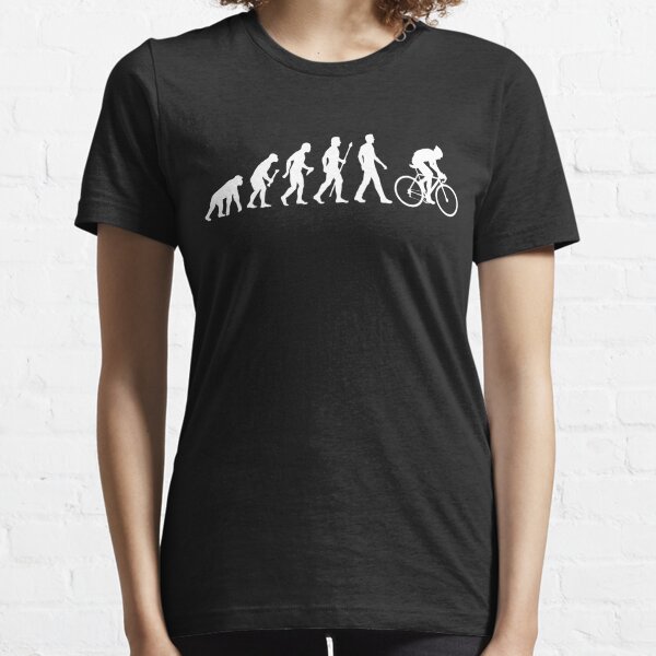 Evolution Of Man Cycling Essential T-Shirt